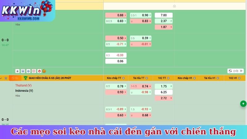 Các mẹo soi kèo nhà cái đến gần với chiến thắng